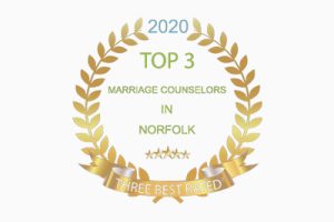2020 Top 3 Marriage Counselors in Norfolk Badge.